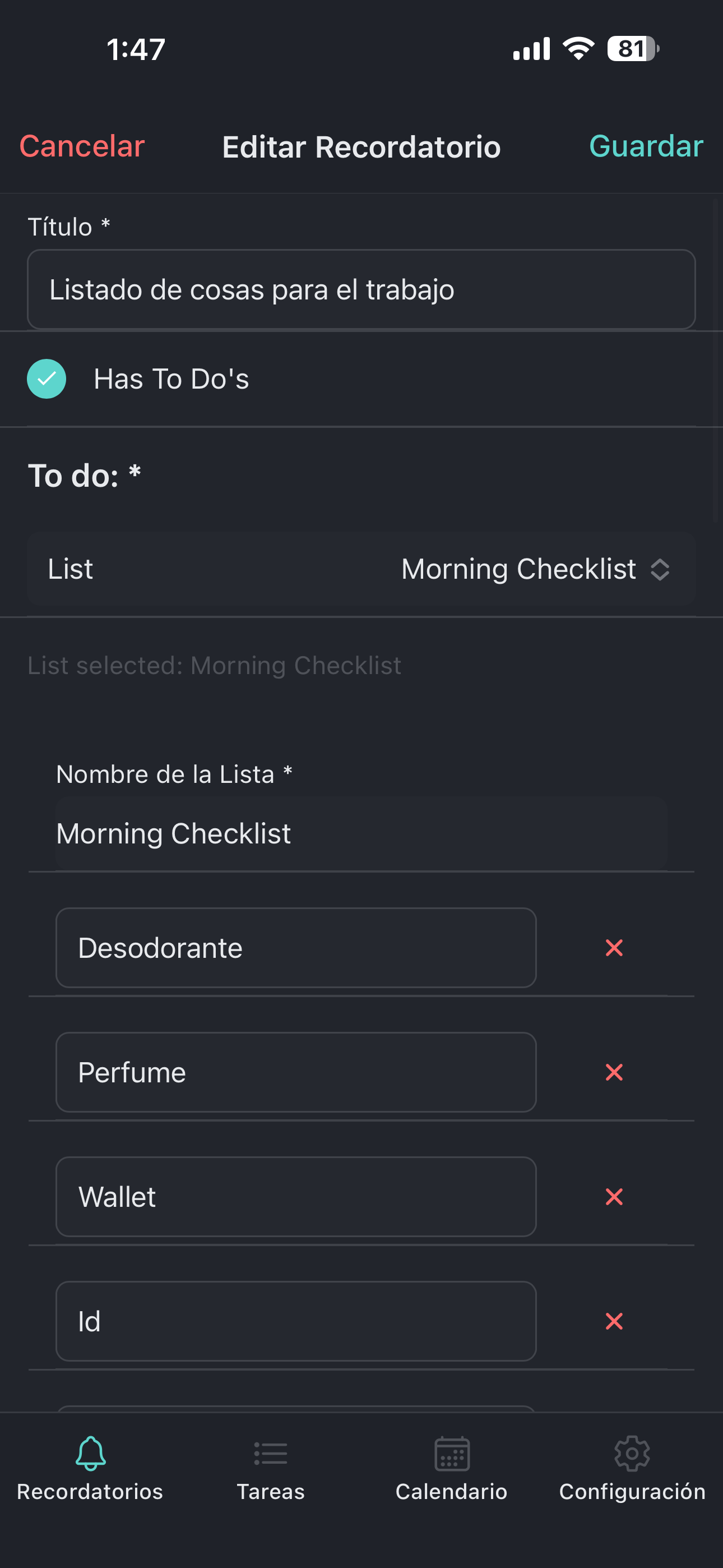 CalmAgenda screenshot
