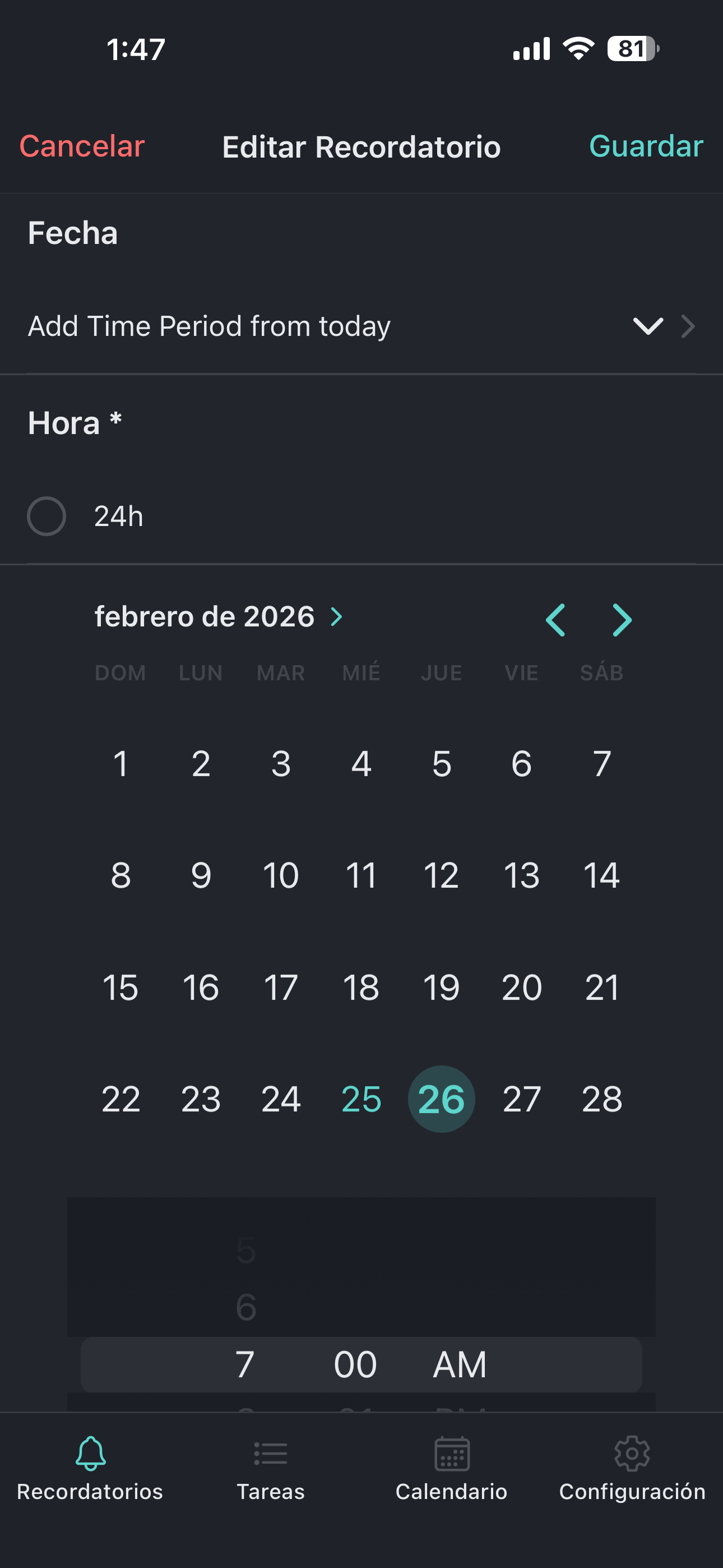 CalmAgenda screenshot