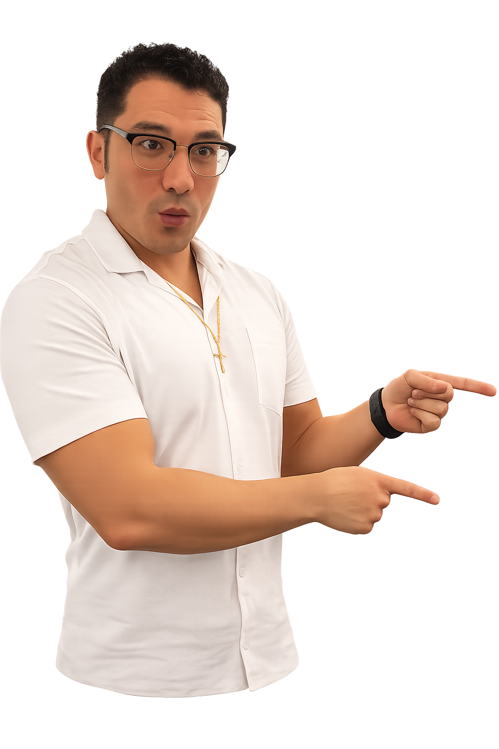 Kevin pointing at CalmAgenda